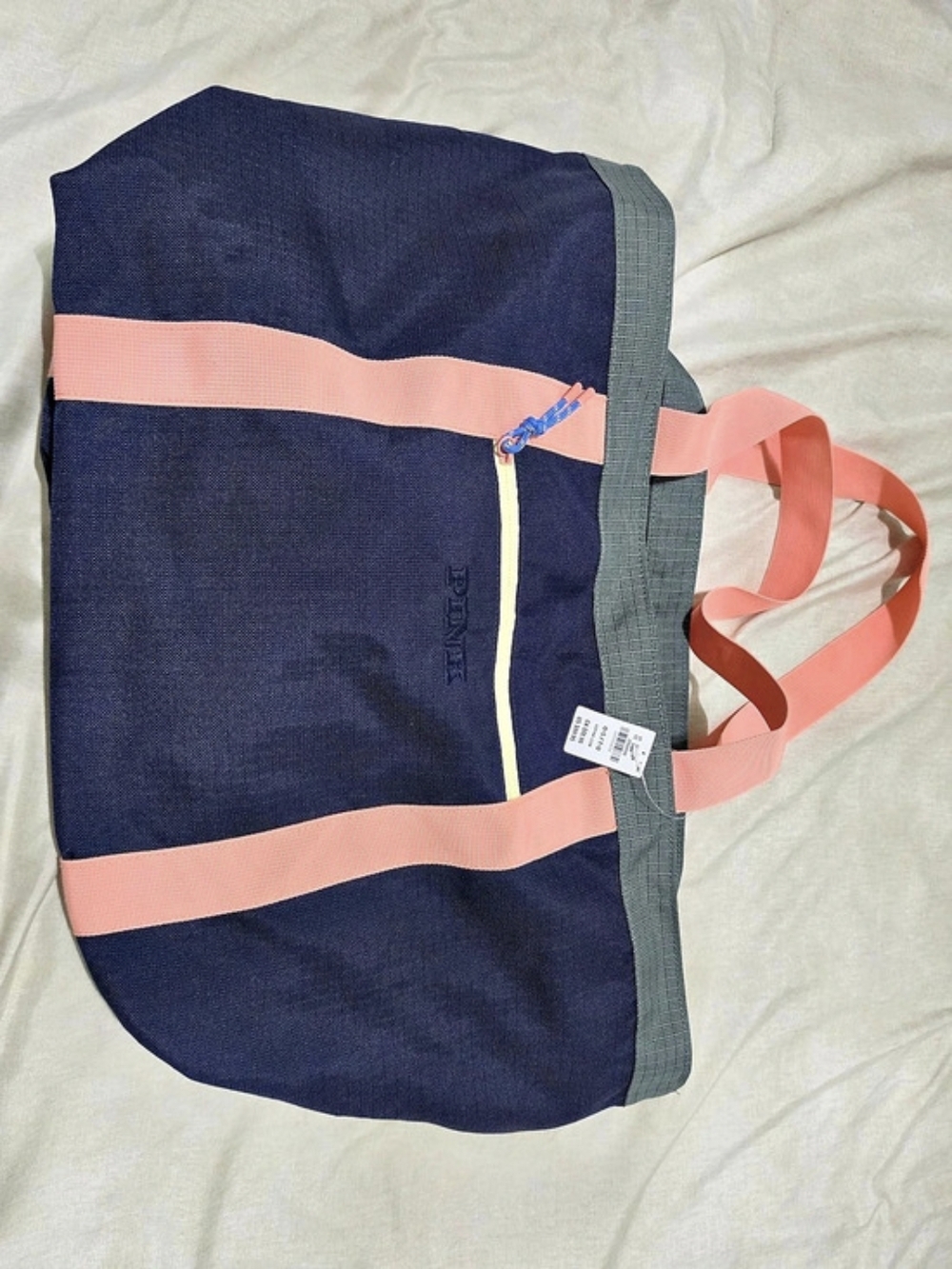 PINK Tote Bag in Blue & NWT